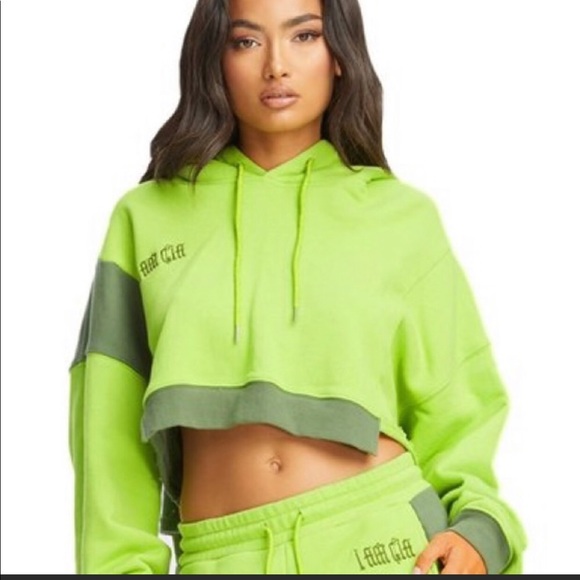 IAMGIA CROPPED HOODIE NWT SZ MEDIUM - Picture 1 of 9